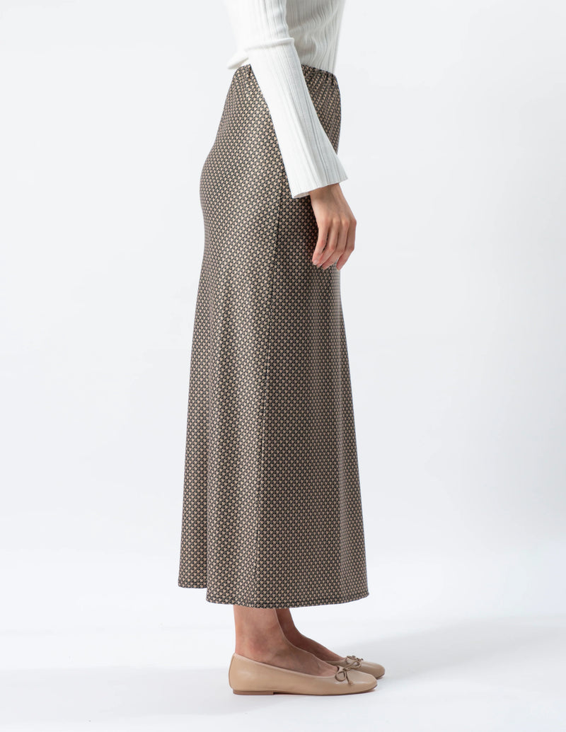 Susanna Skirt - Safari Houndstooth