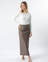 Susanna Skirt - Safari Houndstooth