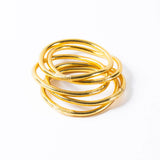 Buddhist Bracelet Thick - Light Gold