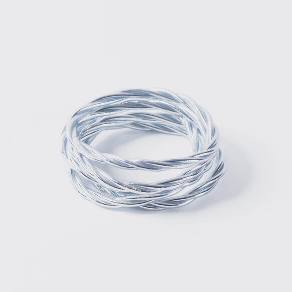 Buddhist Bracelet Twist - Silver