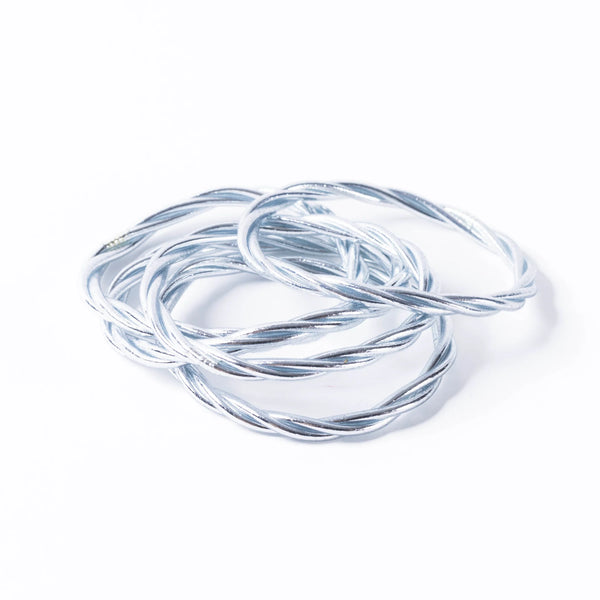 Buddhist Bracelet Twist - Silver