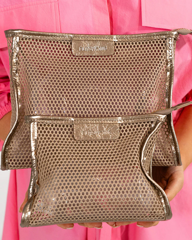 Santorini Case Small - Taupe Mesh