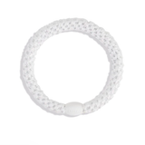 Hair Tie - White Glitter