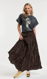 Crinkle Skirt - Choco