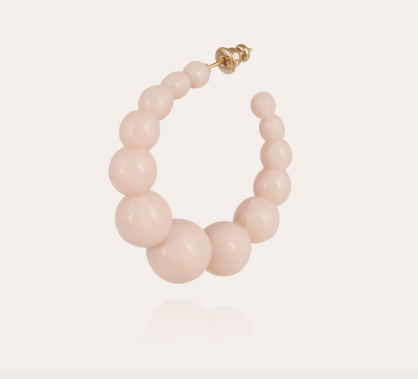 Andy hoop earrings - Light pink