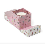 4.5oz Pink Tinted Glass In Holiday Merry Box - Pink Peppermint