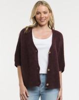 Kimono Cardi - Burgundy