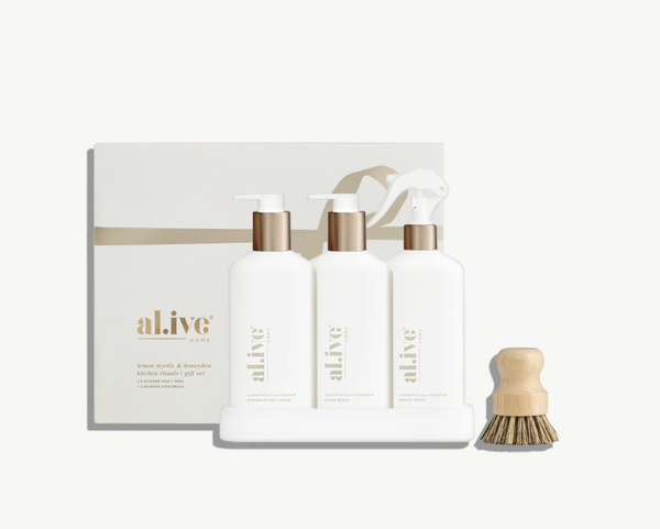 bronze kitchen trio gift set - lemon myrtle & honeydew