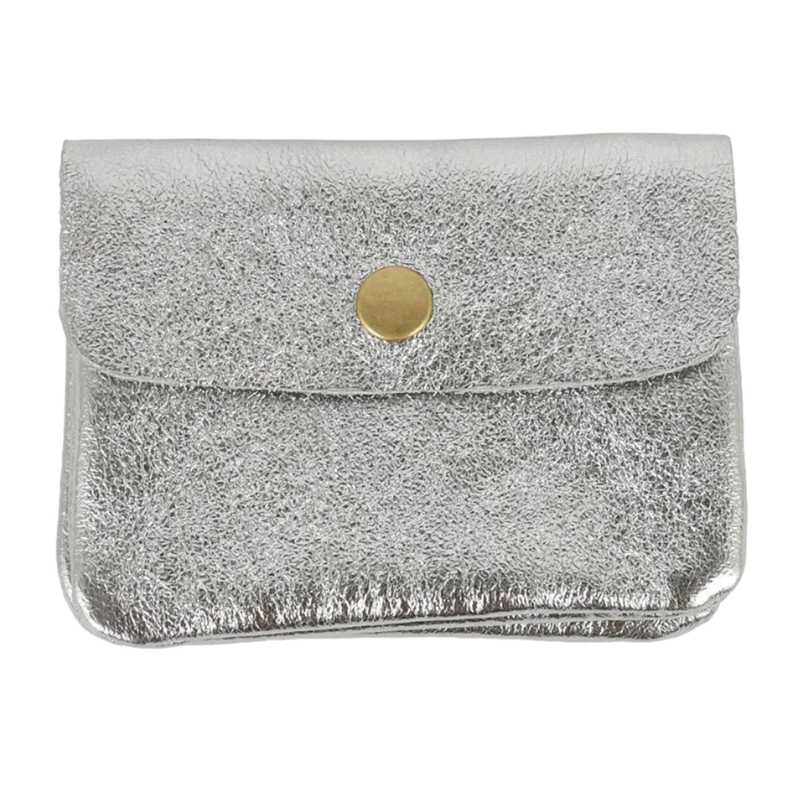 Coin Purse Metallic Grey
