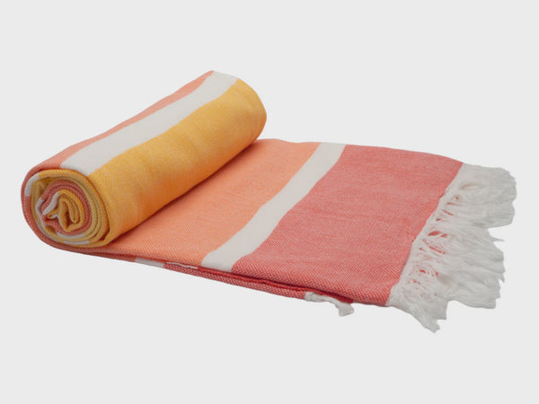 Sorrento Turkish Beach Towel - Sunshine