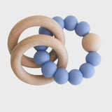 Beechwood Teether Ring Set - Blue
