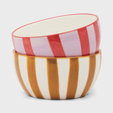 The Bella Set of 2 Dipping Bowls Lilac/Rust +  Ochre