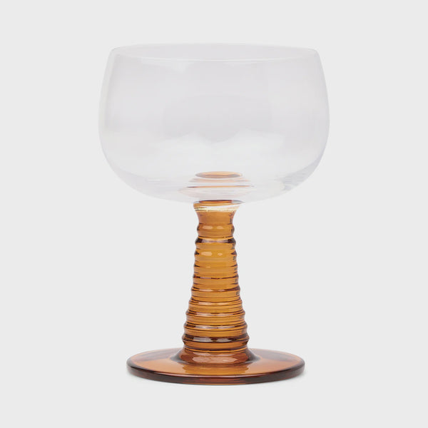 The Romy Set of 2 Wine Glasses – Amber