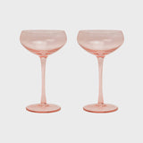 The Lou Coupe Glass - Set of 2 Blush