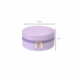 Round Jewellery Case - Violet