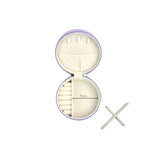 Round Jewellery Case - Violet