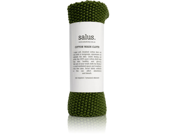 Cotton Wash Cloth - Green