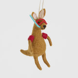 Scuba Kangaroo Hanging Tree Decoration