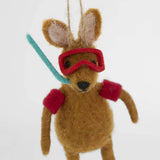 Scuba Kangaroo Hanging Tree Decoration