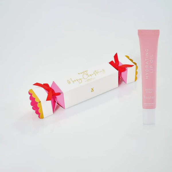 Hydrating Lip Oil Bon Bon - Xmas Flowers Collection - Berry Pink