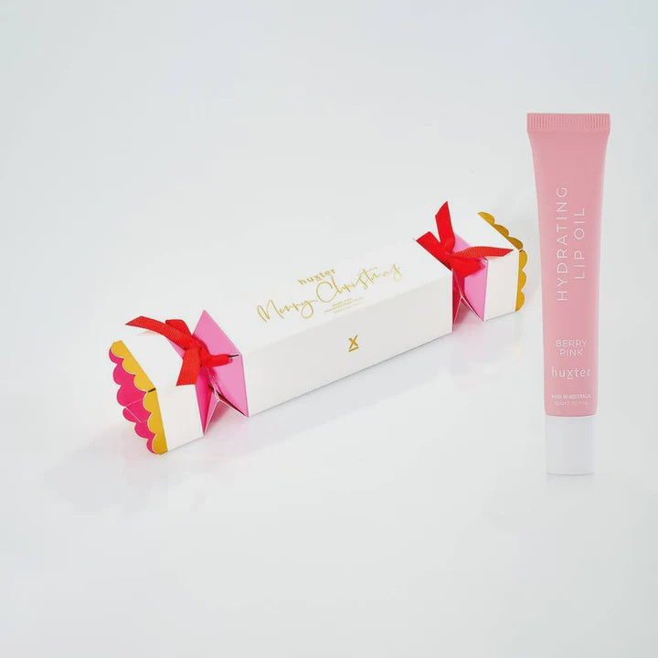 Hydrating Lip Oil Bon Bon - Xmas Flowers Collection - Berry Pink