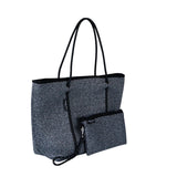 Boutique Neoprene Tote Bag With Zip - Dark Marle