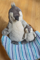 Confetti Stripe Baby Blanket - Blue