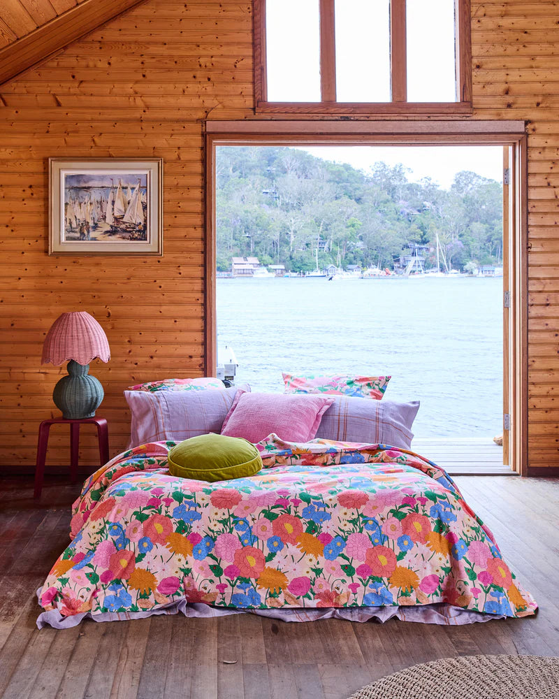 Pear Velvet Pea Cushion