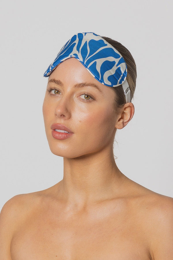 Chloe Eye Mask in Blu Matisse