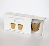 Good Morning Egg Cup Set of 2 - Gold