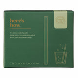 The Whistler Colored Glass Straws - Set of 6