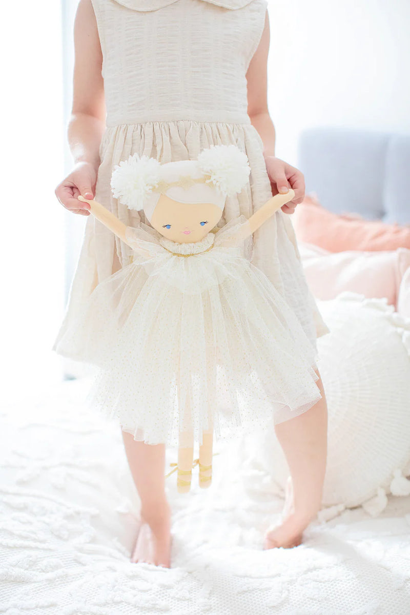 Ava Angel Doll 48cm Ivory Gold