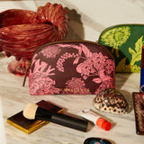 Delphine Cosmetic Pouch - Garnet