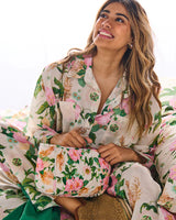 Sunday Stroll Organic Cotton Long Sleeve Shirt & Pant Pyjama Set