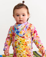 Strawberry Bloom Organic Dribble Bib Set