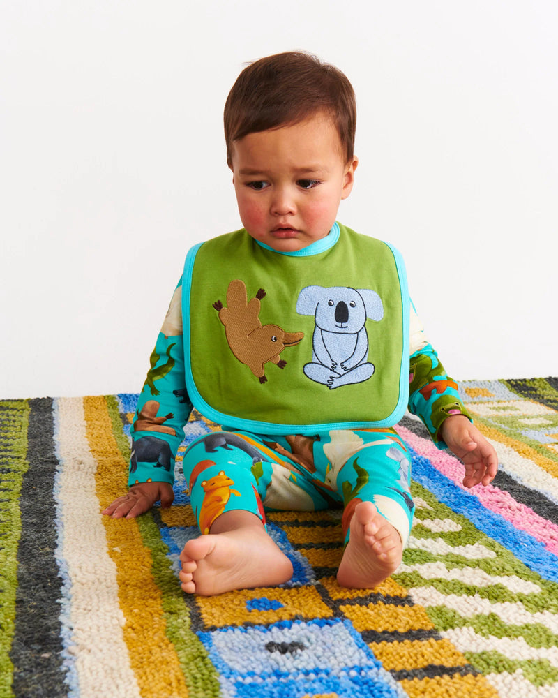 Home Among The Gum Trees Organic Cotton Bib