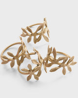 Fleur Brass Napkin Rings