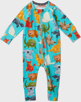 Home Among The Gum Trees Organic Long Sleeve Zip Romper