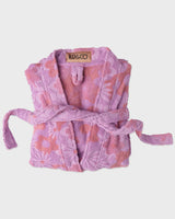 Peach Fleur Terry Bath Robe S/M