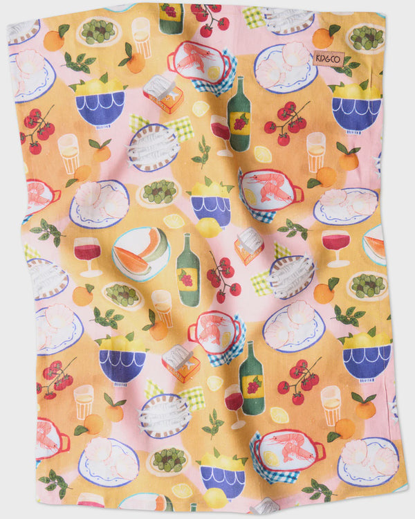 Supper Linen Tea Towel