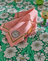 Supper Club Embroidered Linen 4P Napkin Set