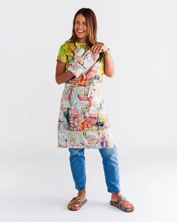 Kip & Co x May Gibbs Bush Friends Linen Apron