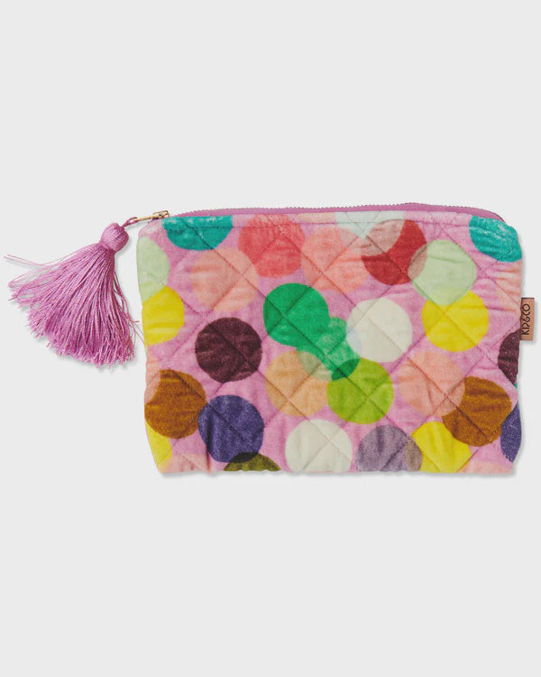 Confetii Pink Velvet Cosmetics Purse