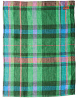 Jewel Of The Nile Tartan Linen Tea Towel