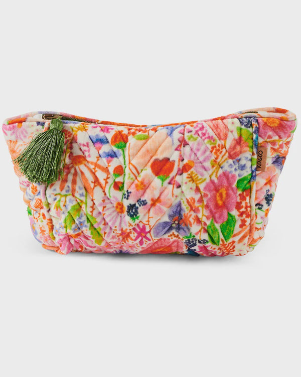 Meandering Meadow Velvet Toiletry Bag