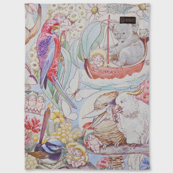 Kip & Co x May Gibbs Bush Friends Linen Tea Towel