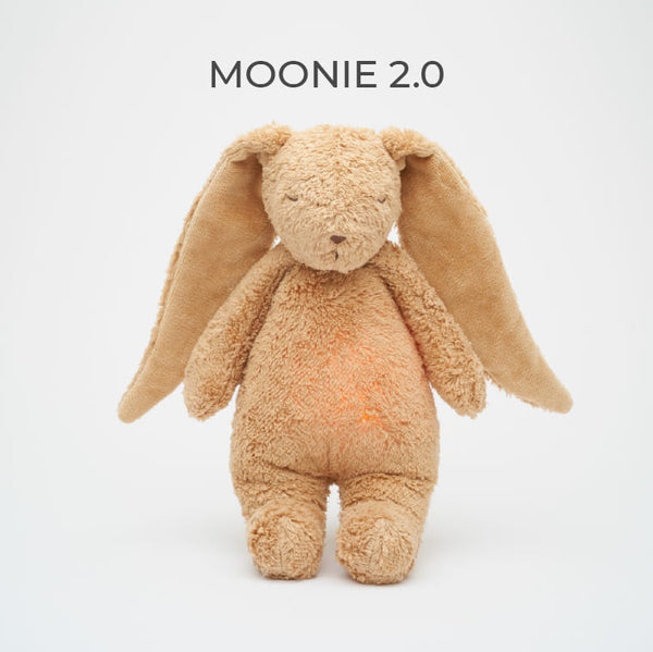Moonie 2.0 - Cappuccino The Organic Humming Bunny with Lamp