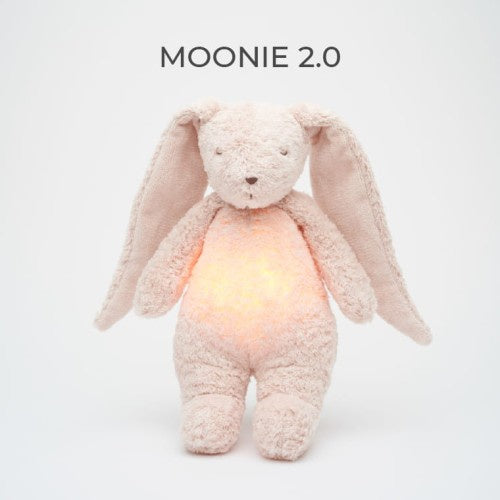 Moonie 2.0 - Rose The Organic Humming Bunny with Lamp