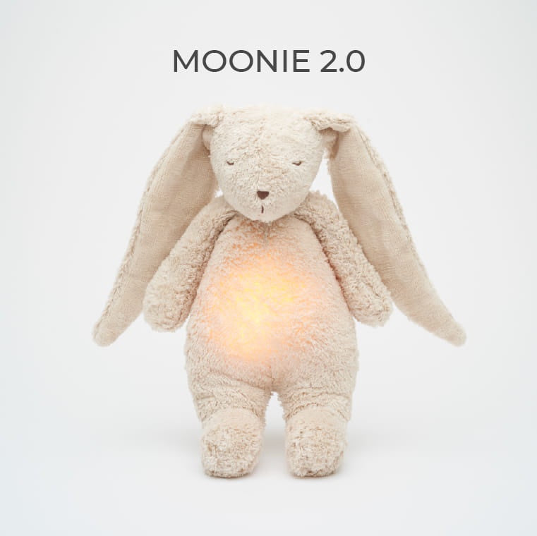 Moonie 2.0 - Sand The Organic Humming Bunny with Lamp