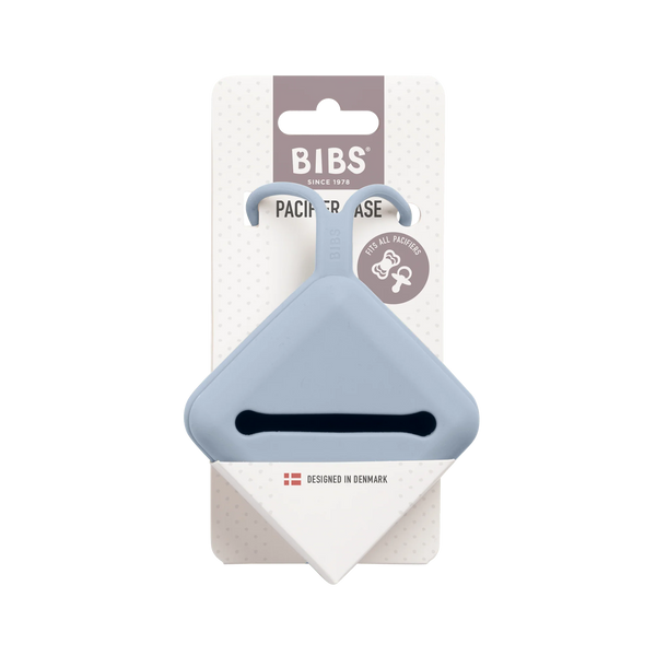 Bibs Pacifier Soft Case - Dusty Blue